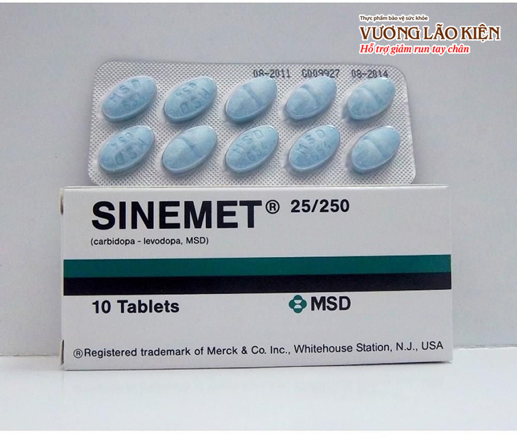 Thuốc Sinemet chứa levodopa và carbidopa